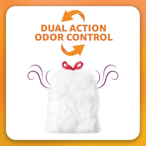 Amazon Basics Extra Strong & Flex Tall Kitchen Drawstring Trash Bags, Citrus Scent, 13 Gallon, 40 Count 6