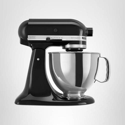 KitchenAid Artisan Series 5 Quart Tilt Head Stand Mixer with Pouring Shield KSM150PS, Onyx Black 9