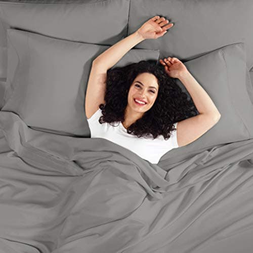 Empyrean King Fitted Sheet - Deep Pocket, Fits 14-16 Inch Mattress, Ultra Soft Microfiber, Fade & Wrinkle Resistant, Shrinkproof, Durable Sheet, Charcoal Grey 6