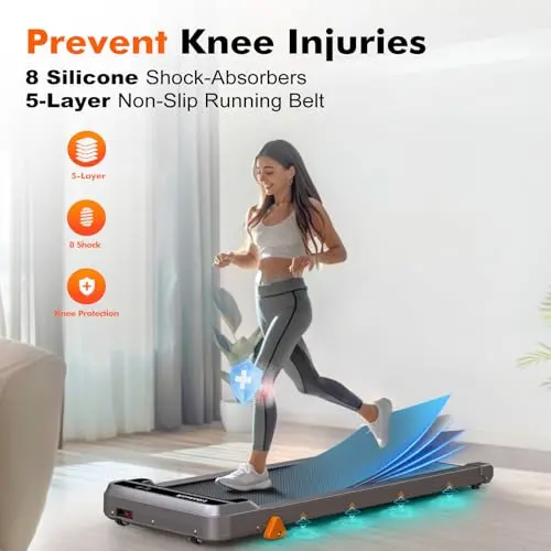 Walking Pad Treadmill with Incline - Vitalwalk Portable Under Desk Treadmill for Home Office Apartment, 3-Levels, 2.5HP Ultra-Quiet, 300lbs Capacity Mini Space-Saving Compact with Remote Control 7