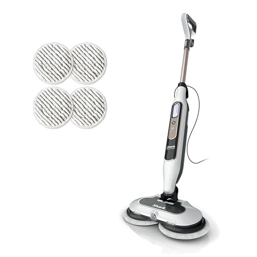 Shark Steam & Scrub with Steam Blaster Technology All-in-One Hard Floor Steam Mop with 3 Steam Modes & LED Headlights S8201, Rotator White