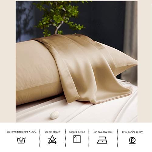 Copper Pillowcase with 100% Copper Oxide Fiber, Prevents Crow's Feet, Forehead Wrinkles, Fine Lines & Hair Smooth, Silk Like Soft Pillow Cover for Mum Daughter Girlfriend (18.5 in × 27.5 in) (1 pcs) 6