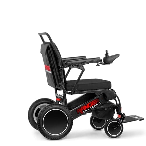Porto Mobility Ranger SpacePro Carbon Fiber Lightweight Foldable Next Generation Electric Wheelchair (Carbon, Standard)