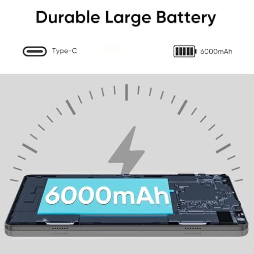 aiprotablet 10 inch Tablet Android 13 Tablets, 4GB RAM 64GB ROM 512GB Expand, Quad-Core Processor, 1280x800 IPS HD Touch Screen, GPS, WiFi, Dual Camera, Bluetooth, 6000mAh Battery (Blue) 7