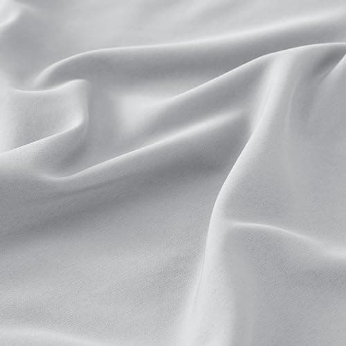 Bedsure Pillow Cases Queen Size Set of 2 - Polyester & Rayon Derived from Bamboo Cooling Pillowcase, Breathable, Soft and Wrinkle-Free Pillow Covers with Envelope Closure, Gifts, Grey, 20x30 Inches 5