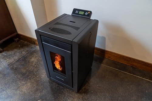 Generic Comfortbilt Small Mini Pellet Stove HP 40 1,500 ft² 25 LB Hopper Apline Series, Black 6