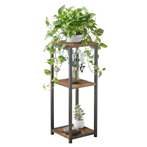 VonDream 3 Tier Tall Plant Stand Indoor, 32.5" Corner Plant Stands for Indoor Plants Multiple, Multi-Functional Small Side Table for indoor Plants