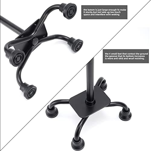 Floral Quad Cane for Women, Adjustable Walking Canes with 3-in-1 Interchangeable Base(3 Tips) for Versatile Support, Stylish & Stable Mobility Aid for Seniors Confidence 7