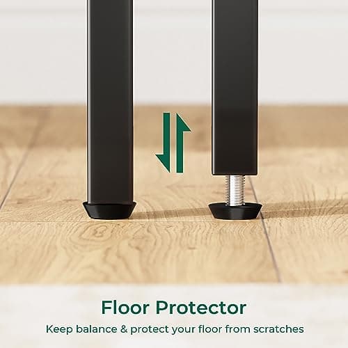 Huuger 47 Inches L Shaped Desk, Computer Desk with Reversible Storage Shelves, for Gaming Corner Home Office Writing Study, Metal Frame, Rustic Brown 8