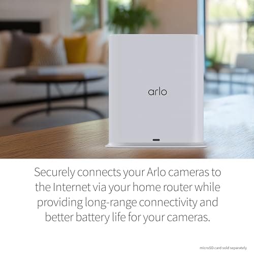 Arlo Ultra 2 Spotlight Camera 4K HDR (3 Cameras, SmartHub) | Wireless Home Security Camera | Color Night Vision, Motion Sensor, 180º View, 2-Way Audio, White 6