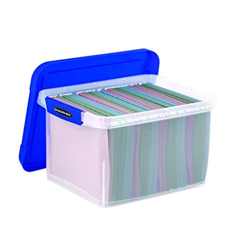 Bankers Box Heavy Duty Plastic File Box with Hanging Rails, Letter/Legal, 1 Pack (0086205) 6