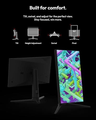 Pixio PX24Q PRO 24 inch 180Hz Refresh Rate QHD 1440p Resolution Fast IPS Panel 1ms GTG Response Time Gaming Monitor 7