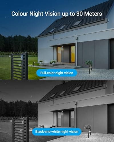 EZVIZ 2K Outdoor Camera for Home Security, WiFi Surveillance Camera Outside with Color Night Vision, No Subscription with Two-Way Talk, Motion Detection, IP67, Alexa/Google, 256 SD | C3TN 3MP 6