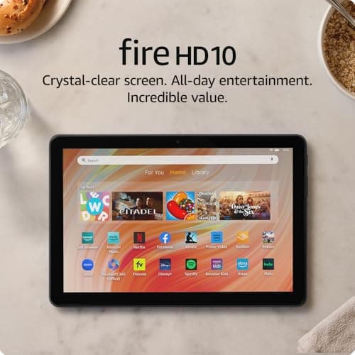 Amazon Fire HD 10 tablet, built for relaxation, 10.1" vibrant Full HD screen, octa-core processor, 3 GB RAM, 32 GB, Black 7