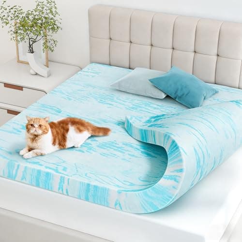 NEWBULIG Mattress Toppers Memory Foam Twin, 3 Inch Thick Bed Topper Pad Cooling Gel Infused Soft Comfy Padding Breathable for Sleeper Sofa Couch RV Camper, CertiPUR-US Certified
