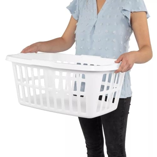 1.5bu Laundry Basket, Large Portable Clothes Hamper with Built-In Handles for Home, 52.8L Capacity 5