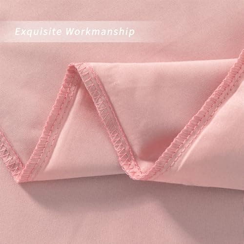 Pillow Cases Standard Size Set of 2, 20x26 Envelope Closure Pillowcase Pink Ruffle Pillow Cases, Soft Breathable and Non Shrinking Microfiber Ruffled Pillow Shams Scalloped Pillow Cases 6
