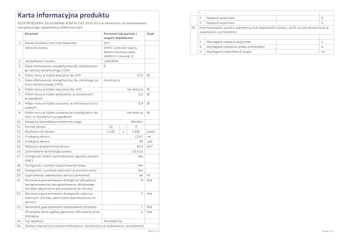 Dell Marketing USA LP Ultra Sharp 49" Screen Led-Lit Monitor Black (U4919DW) 14