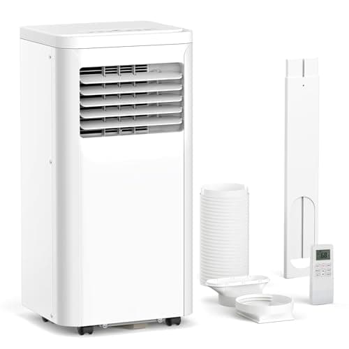 10000 BTU Portable Air Conditioners and for Room up 450 Sq. Ft, 4-IN-1 Portable Ac Unit with Dehumidifier Fan Function, Remote Control, Sleep Mode, 24H Timer
