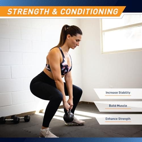 Marcy Hammertone Kettlebells, Ideal Workout Weights For Home Gym, Cast Iron, Black, 20lbs HKB-020 7