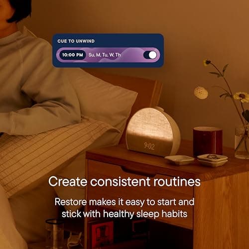 Hatch Restore 3 Sunrise Alarm Clock, Sound Machine, Smart Light (Greige) - White Noise, Screen-Free Sleep Routine 9