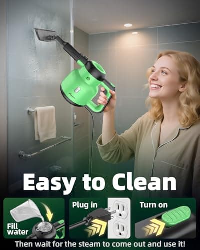 Steam Mop with Detachable Handheld Steam Cleaner for Home, 12-in-1 Multi Accessories, Quick 15s Heat, 221°F Floor Steamer & 320ml Water Tank, Powerful Steamer for Cleaning Floor, Carpet, Windows, Tile 6