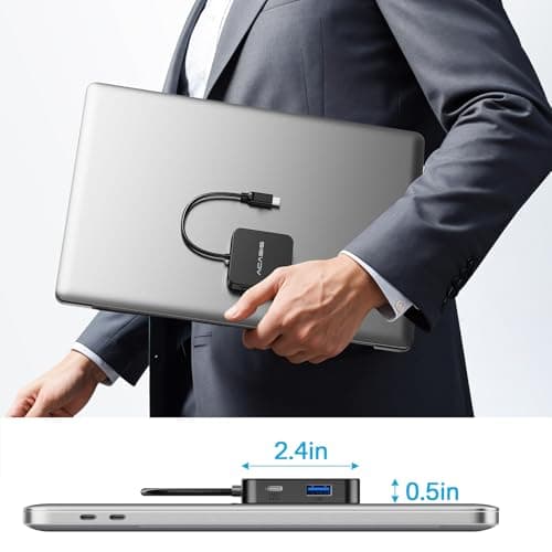 USB C Docking Station Dual HDMI Monitor 4K, ACASIS Laptop Docking Station with 100W PD Charging, 5Gbps USB C and USB A Data Ports, 2 HDMI Hub for Dell XPS/HP/Lenovo/Surface/Yoga 8