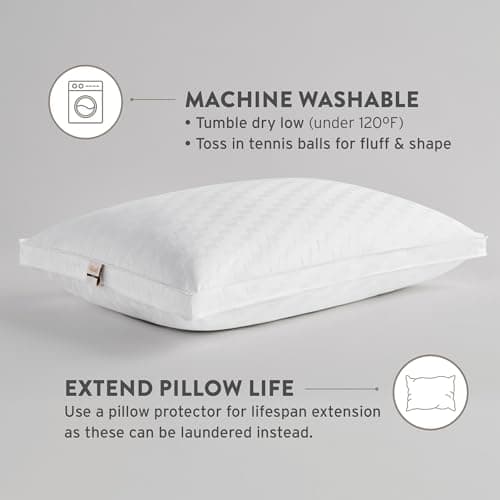 Sobel Westex Queen Size - Sobella Soft For Side Sleeper| Luxury Hotel & Resort Quality | 300 Thread Count 100% Cotton Cover | Down Alternative Fill | Machine Washable Pillow For Sleeping 20X30 5