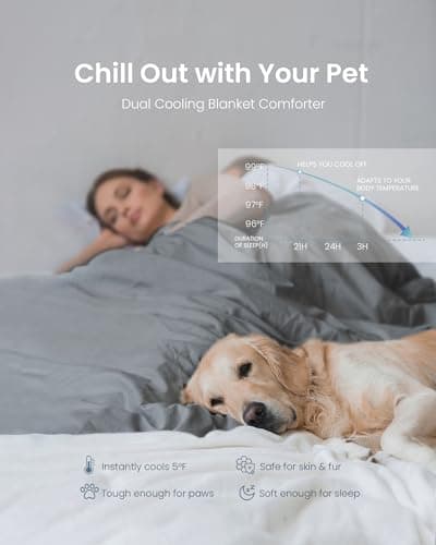 King Cooling Comforter - Arc-Chill Cooling Blanket for Hot Sleepers with Night Sweats, Cooler 0.4 Tech Cooling Comforter for Menopause, All Season Bedding, Oeko-TEX Cool Blanket 104"x90" Gray 5