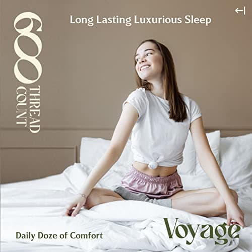 Mayfair Linen 100% Egyptian Cotton Queen Fitted Sheet Only - 600 Thread Count Cotton Fitted Sheet Queen, Soft, Durable, Cooling 16" Deep Pocket Sateen Weave Bottom, Luxury Hotel Quality - White 5