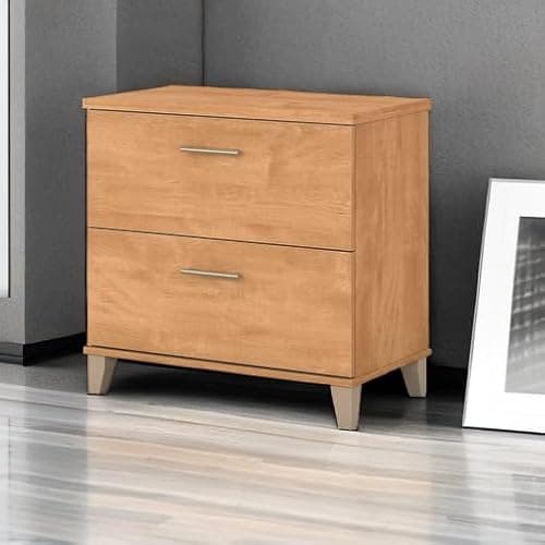 Bush Home 2 Drawer Lateral File Cabinet, Letter and Legal-Size Document Storage for Home or Professional Office, Somerset Collection, Maple Cross 6
