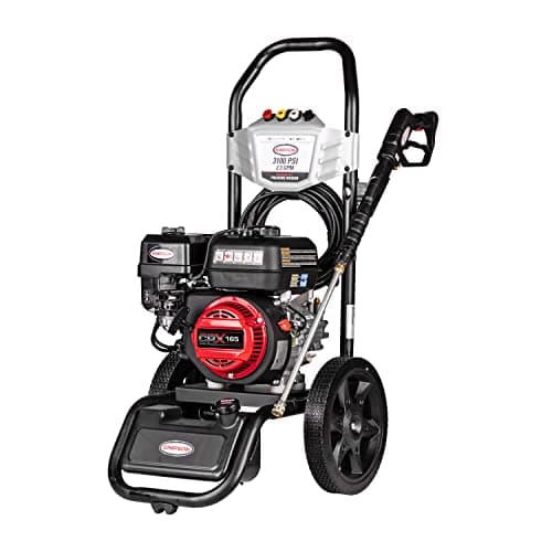 Simpson Cleaning 3100 PSI Gas Pressure Washer, 2.3 GPM Power Washer for Residential Use, CRX165 Engine, 25-Foot Hyflex Hose, MegaShot, 49-State (MS61222-S)