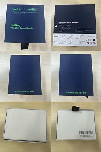 Wellue O2Ring Pulse Oximter, Bluetooth SPO2 Blood Oxygen Saturation Monitor - Wearable O2 Ring Sensor with Vibration Reminder, Free APP & PC Report, Rechargeable 8