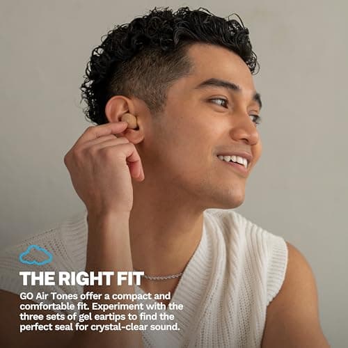 JLab Go Air Pop+ Tones True Wireless Earbuds, in Ear Headphones, Bluetooth Earphones, 35H Playtime Ear Buds, Bluetooth Earbuds with Microphone, USB-C Charging Case, Dual Connect, EQ3 Sound, (728 N) 5