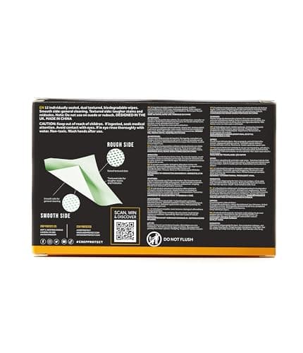 Crep Protect Shoe Wipes - Biodegradable, Dual-Sided Sneaker Cleaning Wipes for Quick Dirt & Scuff Removal - Individually Wrapped (Pack of 12) 7