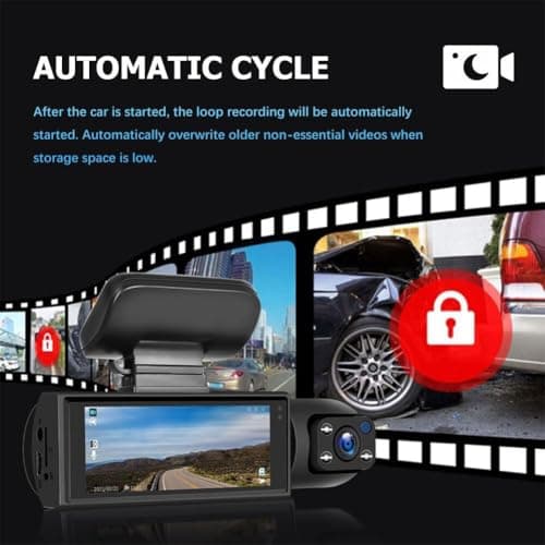 Vital Dash Cam 2025, Car Camera - Front and Rrear with 1080p Night Vision, Vigil Dash Cam 24h Parking Mode, 32G Memory Card (DashCam+32G Memory Card) 5