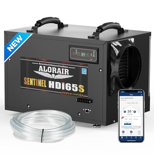 ALORAIR Crawl Space Dehumidifiers, 120 PPD Energy Star Wi-Fi APP Controls Compact Auto Defrost Basement Commercial Dehumidifiers with Pump and Hose