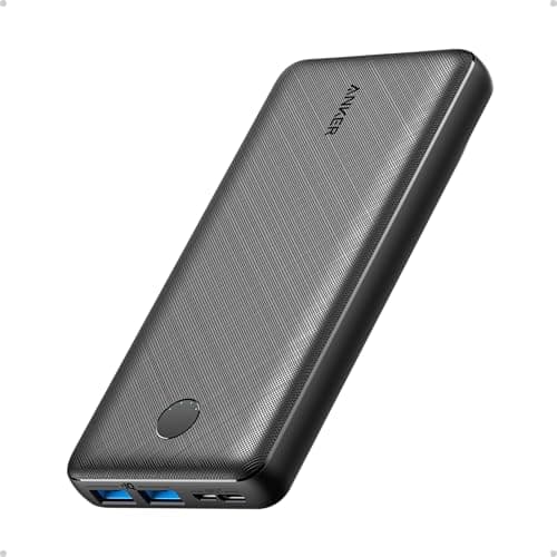 Anker Portable Charger, 325 Power Bank (PowerCore Essential 20K), 20000mAh Battery Pack with 15W Charging, PowerIQ, 2 USB-A, 1 Micro USB, Two-Way USB-C Ports for iPhone Series, AirPods, and More