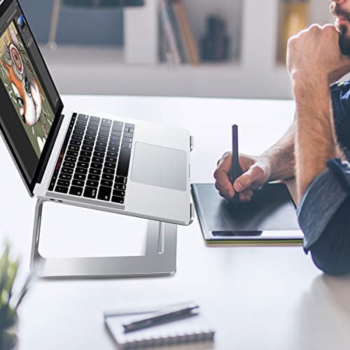 LITEPRO Laptop Stand for Desk, Detachable Laptop Riser Notebook Holder Stand Ergonomic Aluminum Laptop Mount Computer Stand, Compatible with MacBook Air Pro, Dell XPS, Lenovo More 10-18" Laptops 7