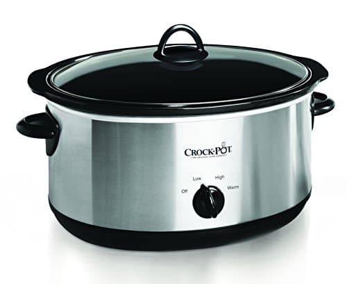 Crock-Pot Large 8 Quart Oval Manual Slow Cooker Stainless Steel (SCV800-S)