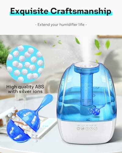 Leemone Humidifier Cleaner 12 Pack, Demineralization Cleaning Ball, Works in All humidifiers and Fish Tanks, Purifies Water, Prevents Hard Water Build-Up, Reduces Scale 6