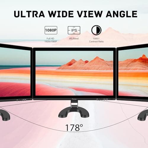 Prechen 24 Inch Touchscreen Monitor, IPS FHD 1080P Touch PC Display with HDMI & VGA & USB, 75Hz, VESA, Built-in Speakers, Computer Touch Screen for Gaming & Business 5