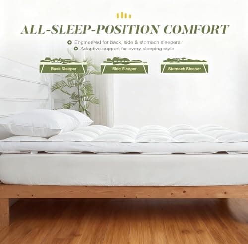 Mosluna 3 Inch Memory Foam Mattress Topper King Size, Extra Soft Pillow Top Mattress Topper, Fluffy Shredded Memory Foam Filled, Breathable Mattress for Back Pain Relief, 78x80 in. 5