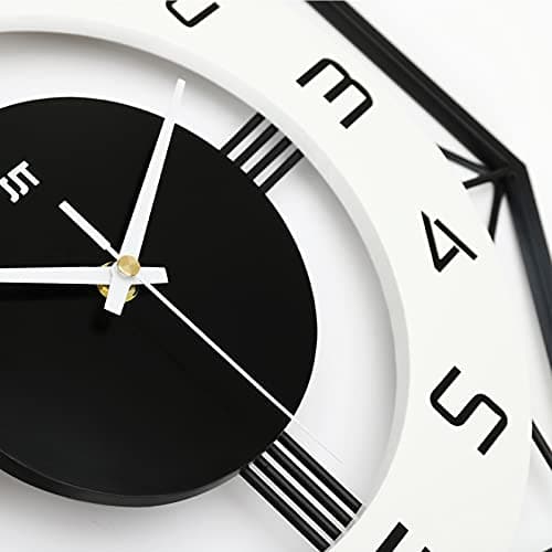 JUJUDA Large Wall Clocks for Living Room Decor Modern Silent Wall Clock for Home House Kitchen Bedroom Decorative Big Wall Clock Non Ticking Battery Operated Quartz for Bathroom Outdoor Indoor 17 in 5