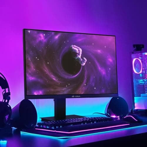 CRUA 24.5Inch Gaming Monitor 144Hz/165Hz, FHD(1920x1080P) 120% sRGB Computer Monitor, Height/Pivot/Swivel/Tilt Adjustable Vertical Monitor, Support FreeSync, DP,HDMI, Wall Mount (75mmX75mm) 7