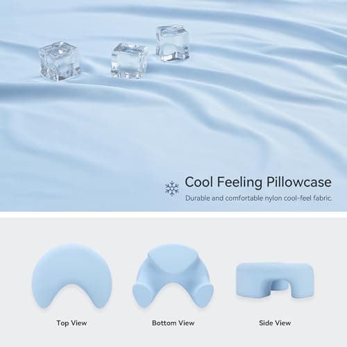 AM AEROMAX Side Sleeping Pillow with Arm Holes - Ergonomic Memory Foam Pillow for Cervical, Neck, Shoulder & Rotator Cuff Pain Relief - Ideal for Side Sleepers.(Blue) 6