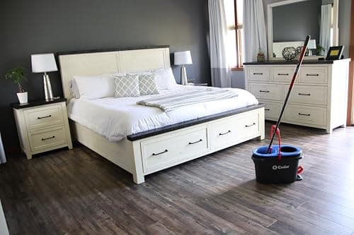 O-Cedar RinseClean Spin Mop & Bucket System | Clean with Water | Removes 99% of Bacteria 16