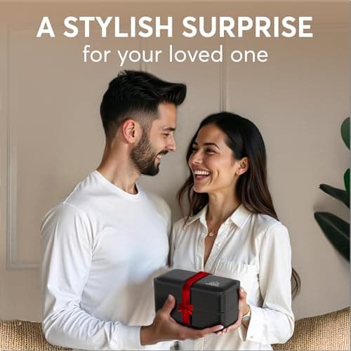 Umami Bento Box Adult All-In-1 w/4 Utensils, 2 Sauce Jar, 2 Dividers, 100% Leakproof, Microwave & Dishwasher Safe, Stackable Bento Lunch Box Containers for Men/Women, Matte Black, 40 oz 5