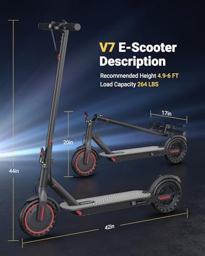 MAXSHOT Electric Scooter for Adults, 8.5/10/14" Tires, 19/22Mph, 350W/500W Motor, 21-28 Miles Range, Folding E-Scooter with Dual Suspension,APP Control 9