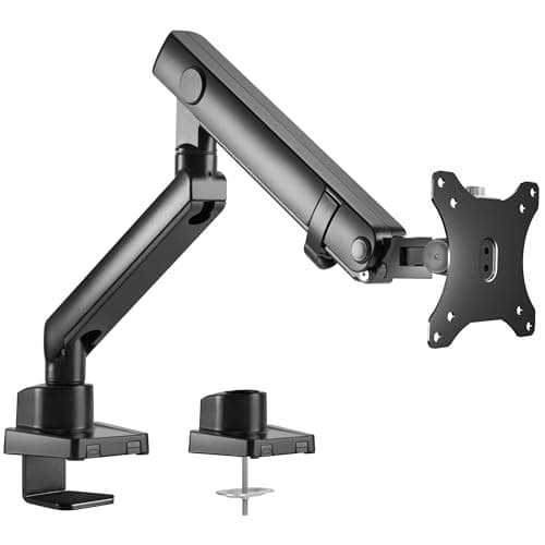 VIVO Premium Aluminum Full Motion Single Ultrawide Monitor Desk Mount Stand with Lift Engine Arm, Fits Screens up to 40 inches, STAND-V101BB